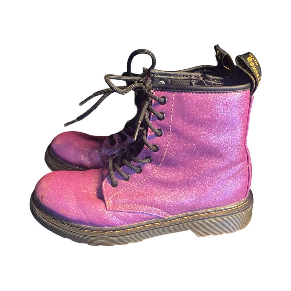 Girls size 3 fuchsia Dr. Martens boots.